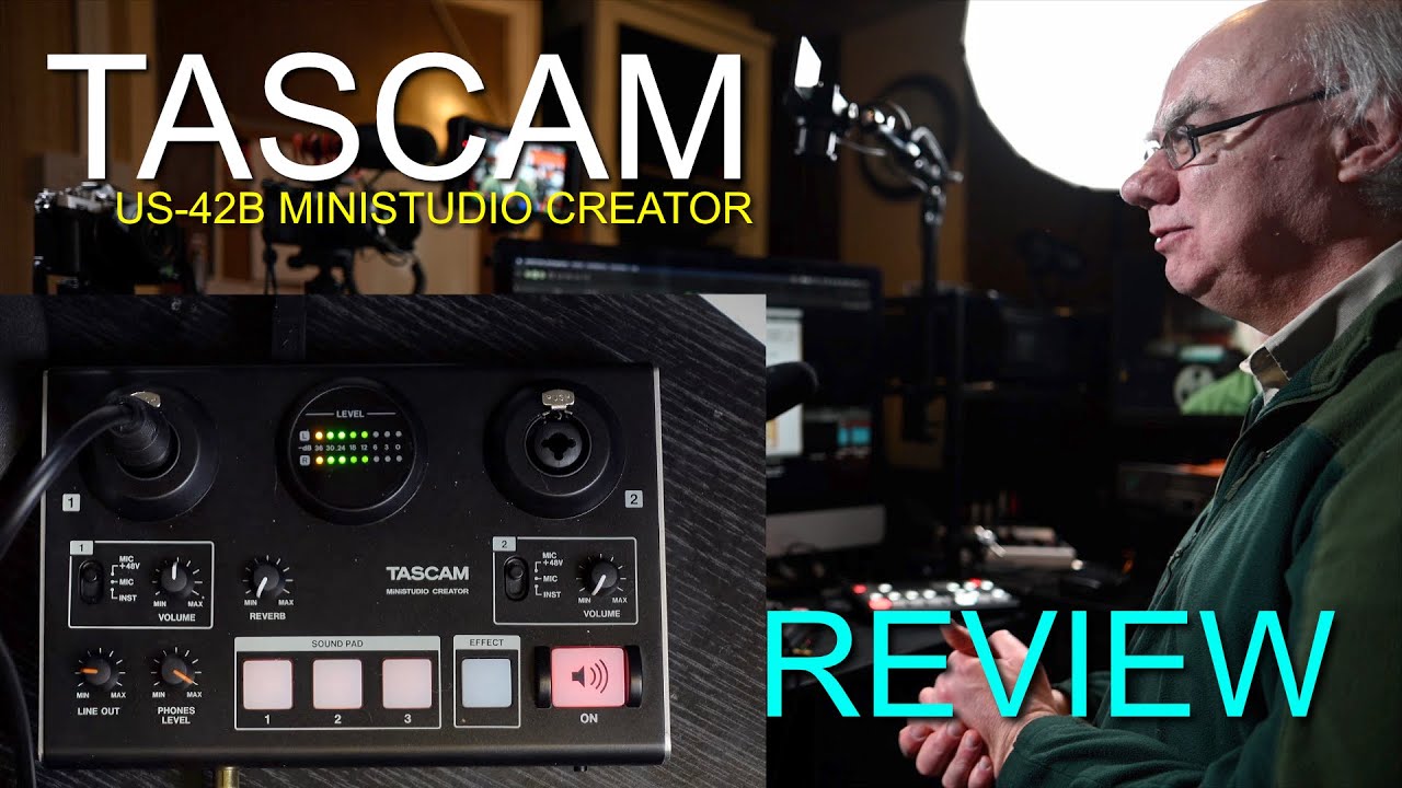 Tascam US-42B MINISTUDIO CREATOR Review. - YouTube