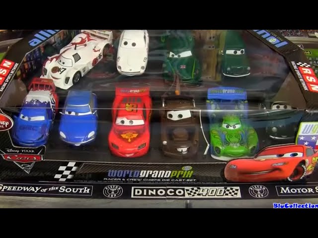 Disney Store World Grand Prix Racer & Crew Chiefs Diecast Set
