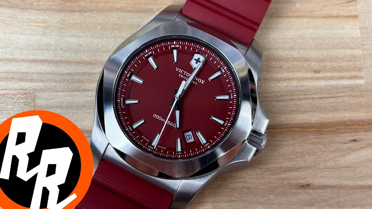 Victorinox Inox Quartz Red 241719.1 - YouTube