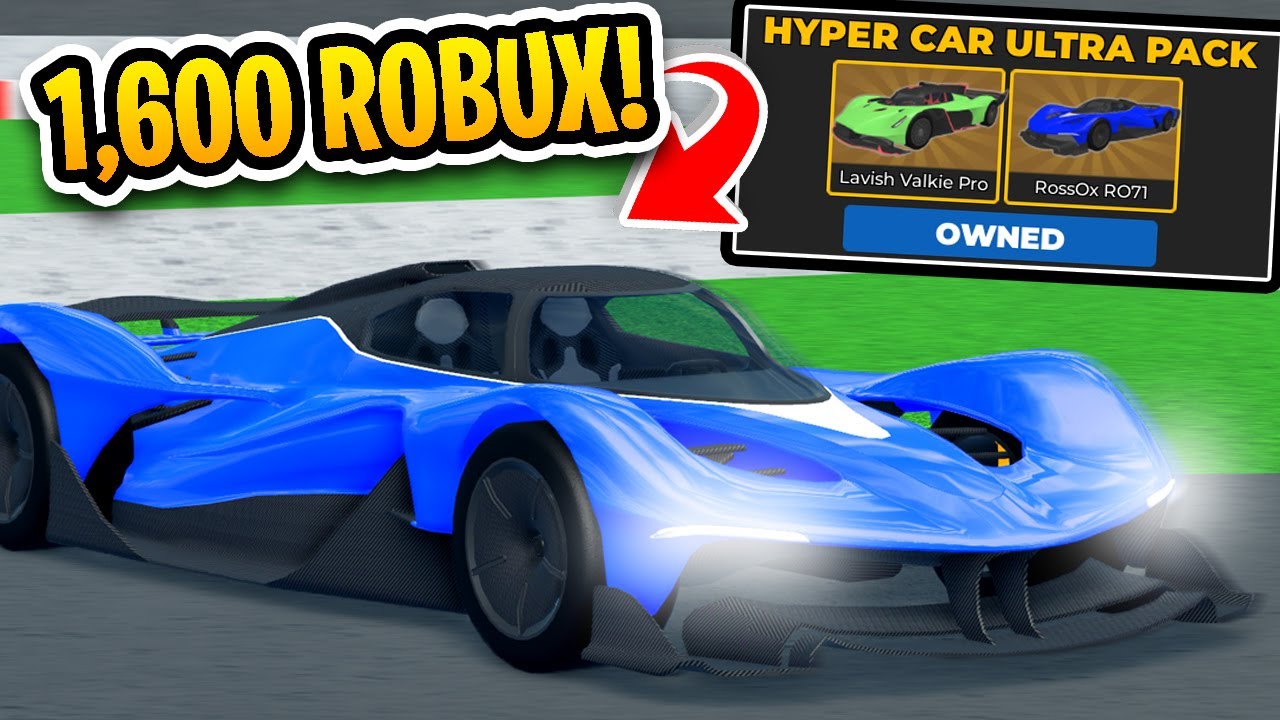 I Just Bought The NEW 1,600 Robux HYPERCAR PACK In Car Dealership