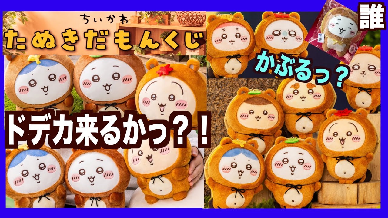 ちいかわ】たぬきだもんくじ！10回➕少々！ちいかわくじ引いてみまし