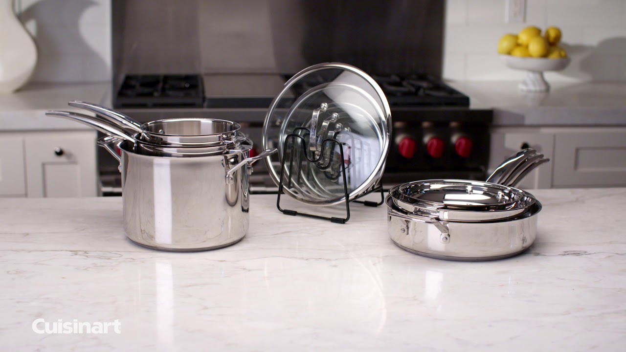 11-Pc SmartNest Stainless Steel Cookware Set - Cuisinart
