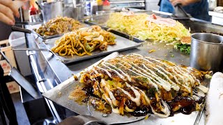 Making 600 servings per day! Huge portions! Amazing Okonomiyaki