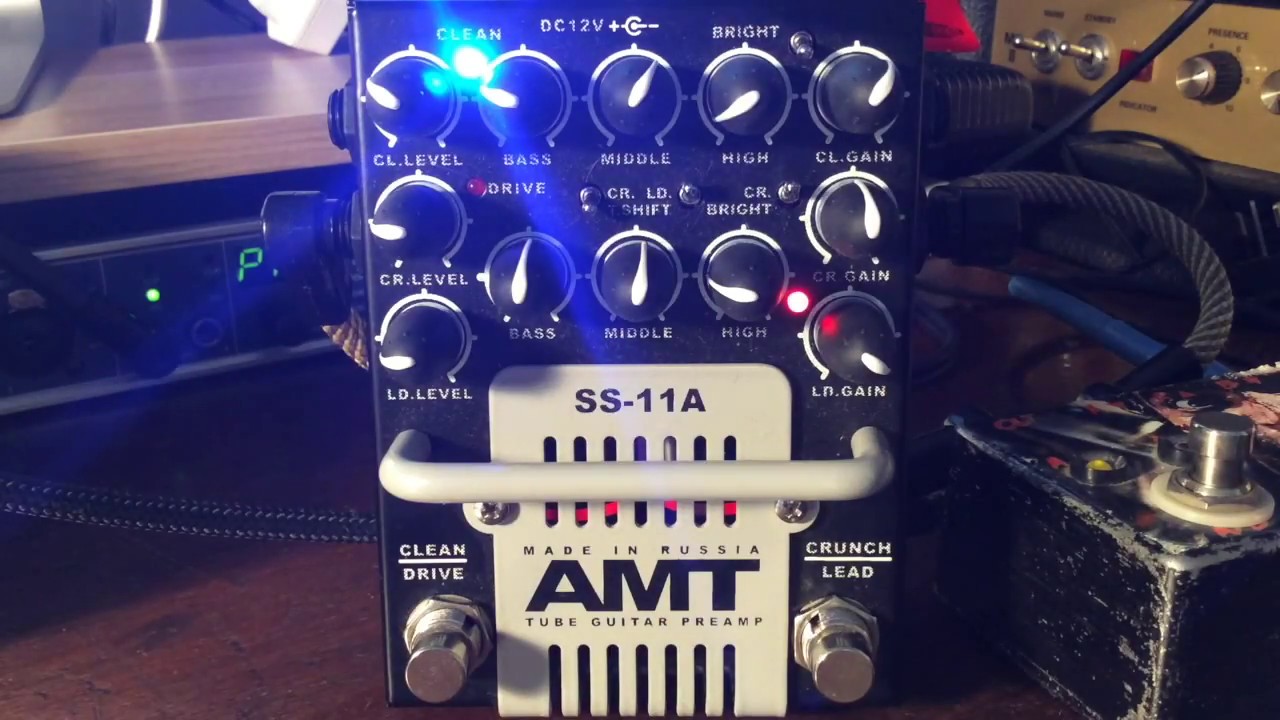 AMT SS-11a Tube Guitar Preamp Demo - YouTube