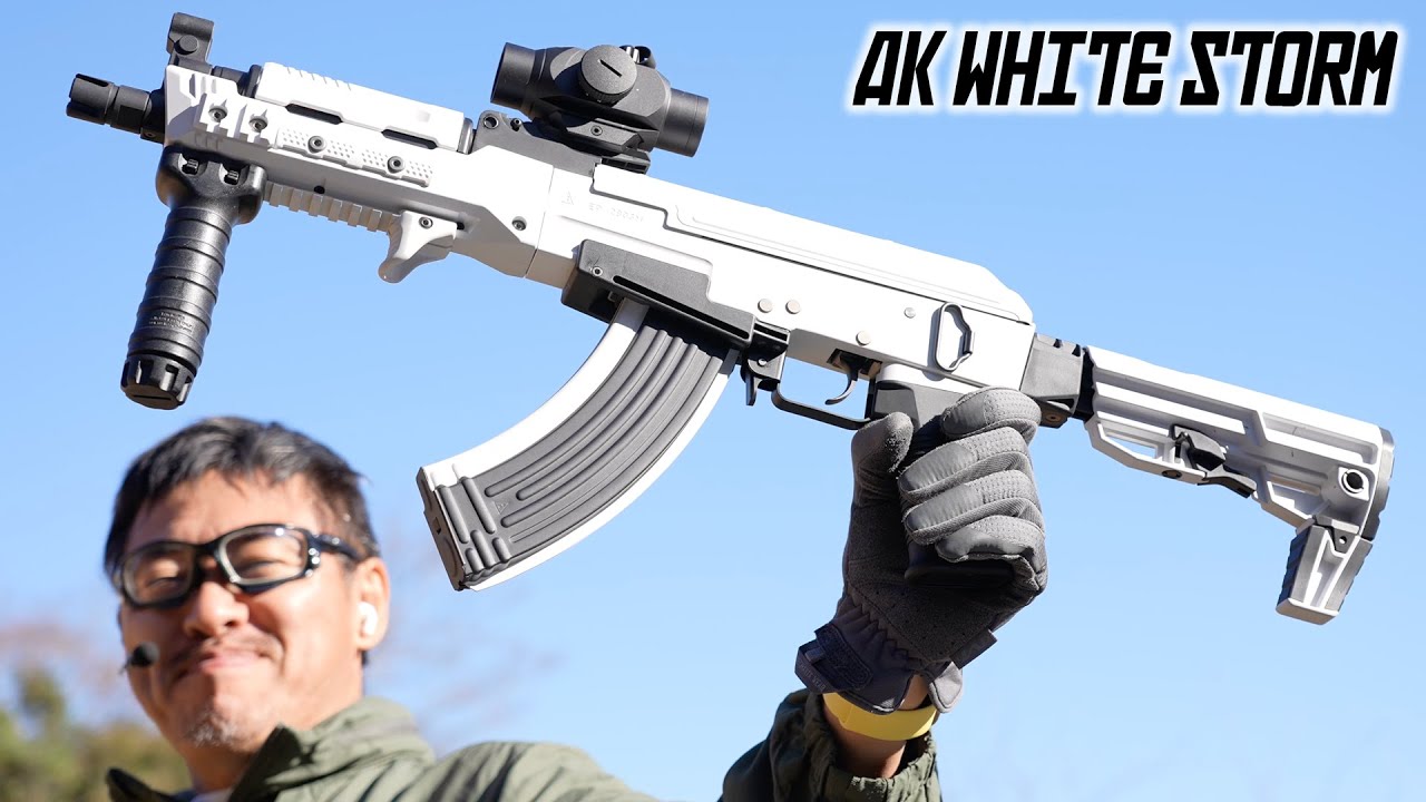AK ホワイトストーム 次世代 電動ガン 凄い初速 ホップ調整 飛距離