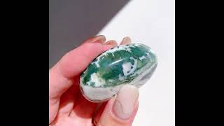 ツリーアゲート にぎり石 | パームストーン（にぎり石） | Crystals by