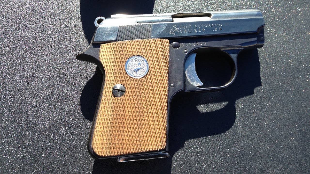 Colt 25 Auto Pistol - .25ACP Shooting - YouTube