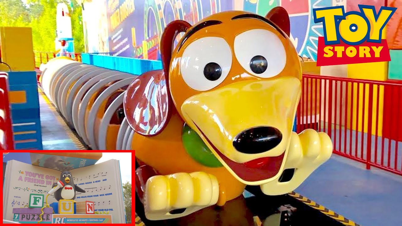 日本にない世界で初のトイストーリーのジェットコースター「スリンキー