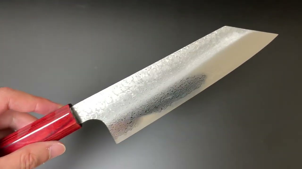 小林包丁 Kei Kobayashi 文化包丁 SG2粉末ハイス鋼 ダマスカス 赤