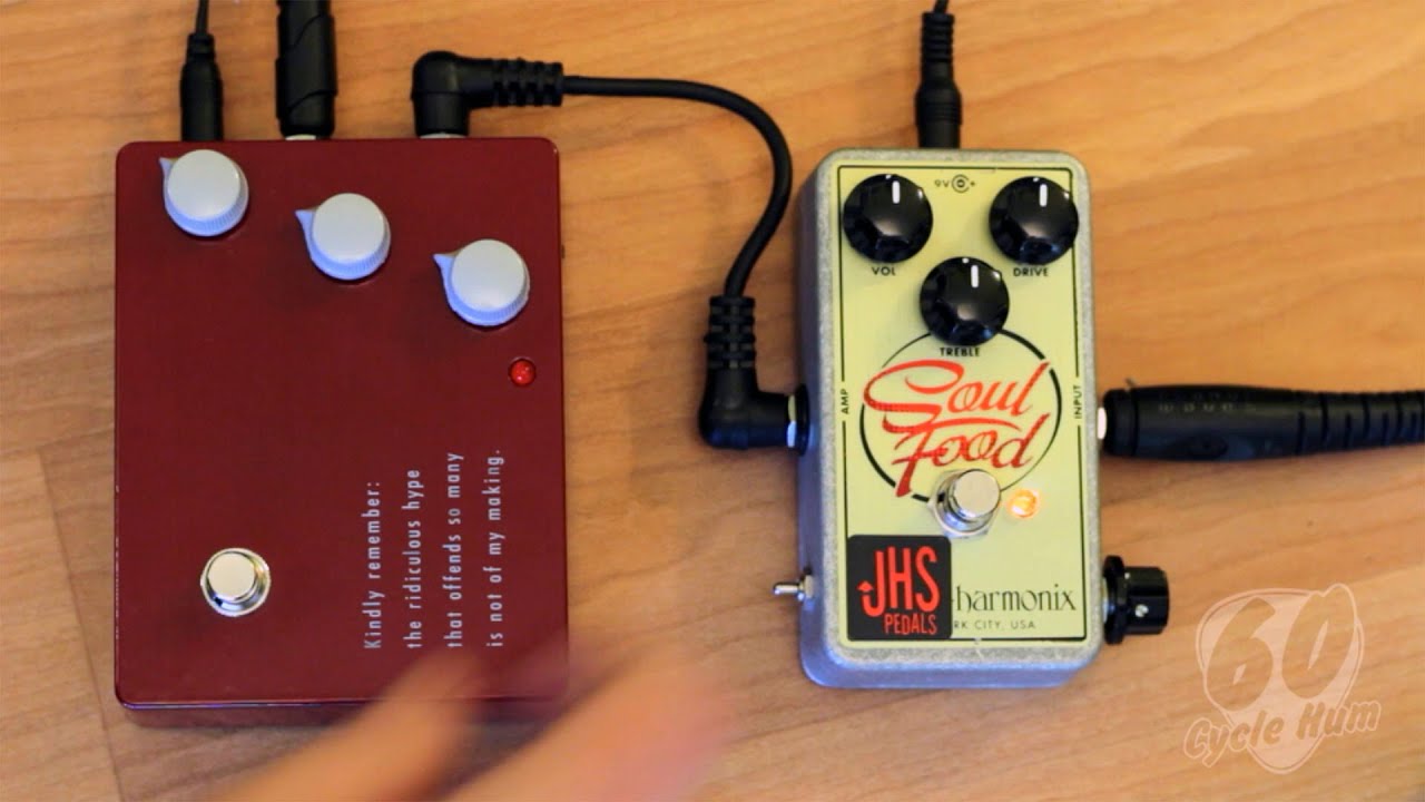 Klon KTR vs. JHS Modded Soul Food from 60 Cycle Hum - YouTube