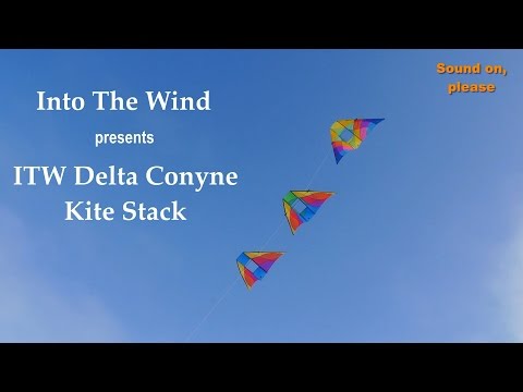 Into The Wind Delta Conyne Kite Stack - YouTube