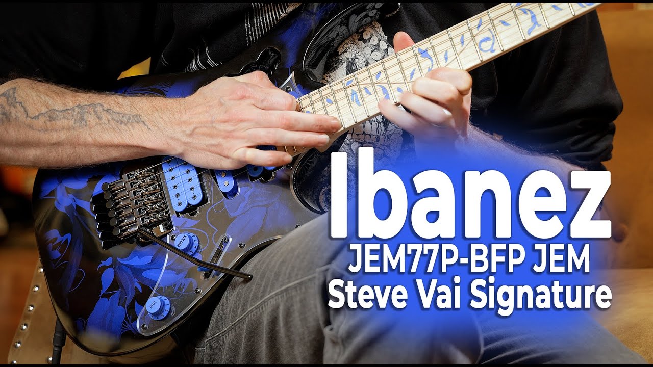 Ibanez JEM77P-BFP JEM Steve Vai Signature - YouTube
