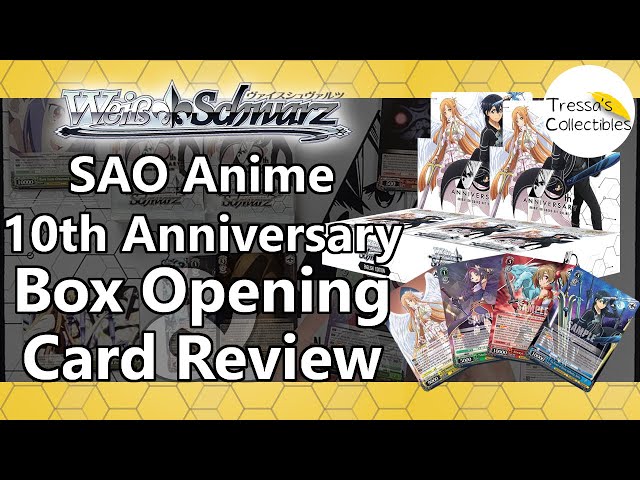 Sword Art Online Animation 10th Anniversary - Box Opening & Card