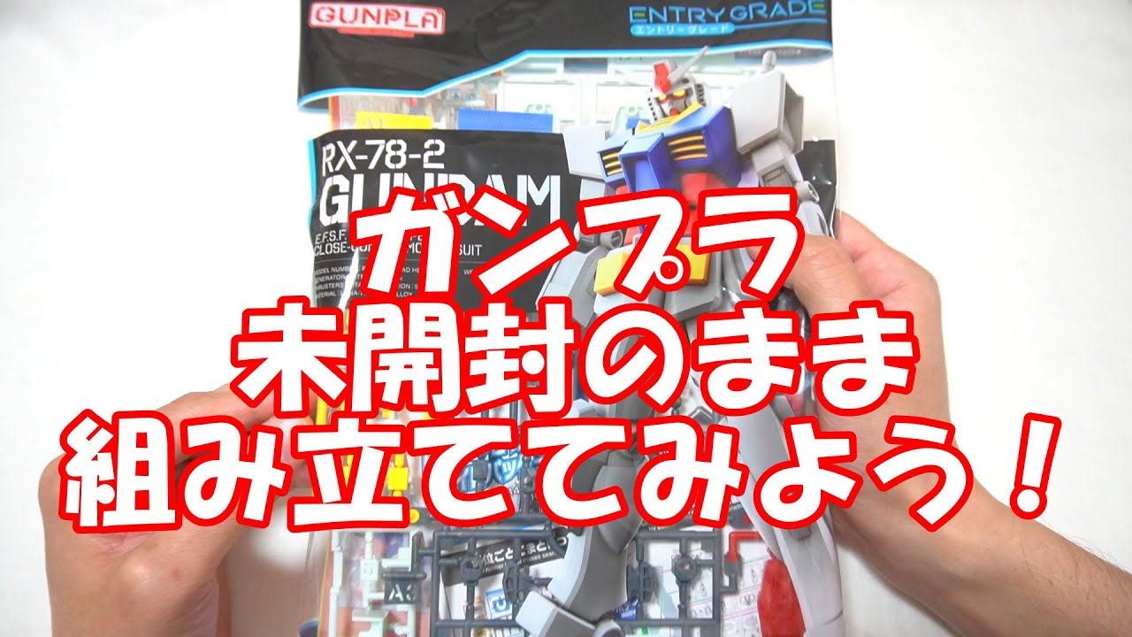 ガンプラ未開封のまま組み立ててみよう！！ これはめっちゃ難しい