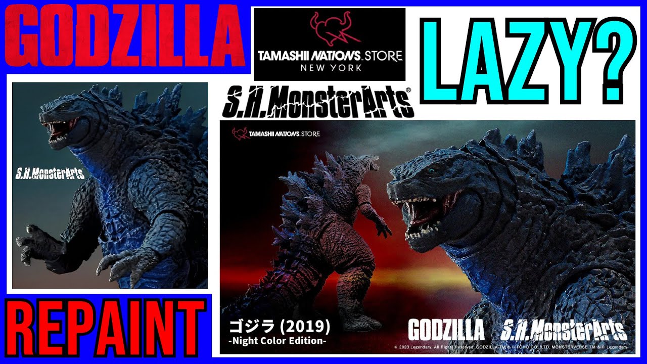 NEW S.H.MonsterArts Godzilla 2019 Night Color Edition! - YouTube
