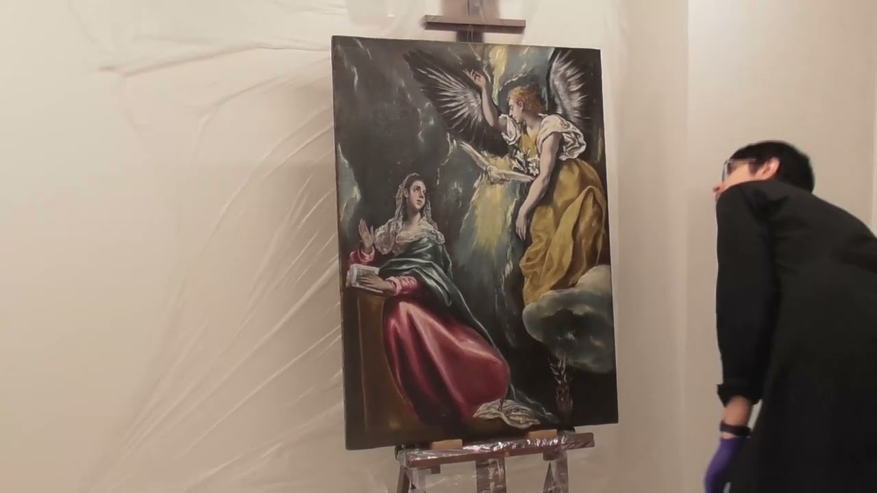 エル・グレコ修復工程4final - YouTube