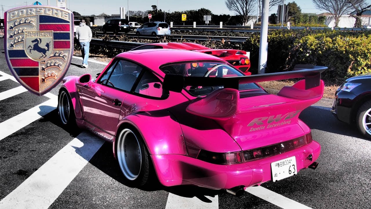 ルビーストーンレッドのRWBポルシェ・911（Type964）カレラの