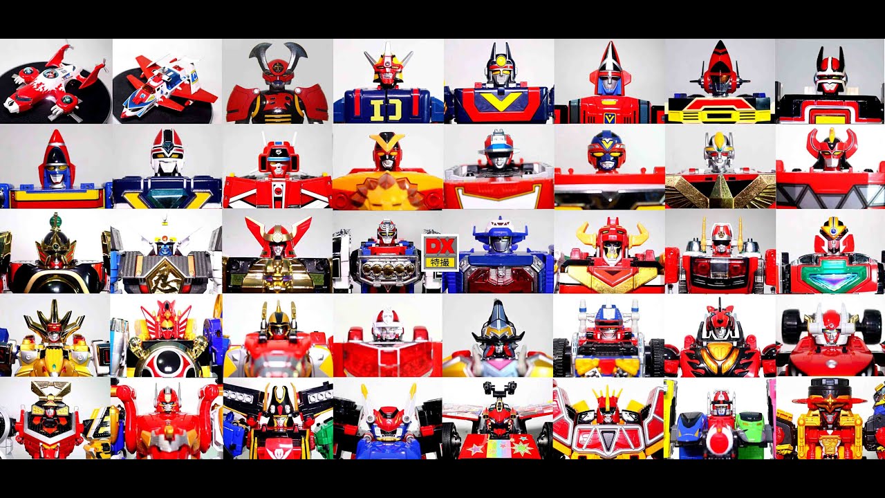 Super Sentai ALL DX MAIN Mechas Goranger- Ninninger (1975-2015