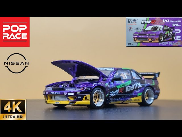 POP RACE 1/64 EVA RT TEST TYPE-01 1087X PANDEM S13 - YouTube