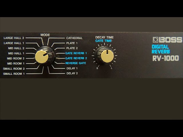 BOSS RV-1000 (1990) Digital Reverb - YouTube
