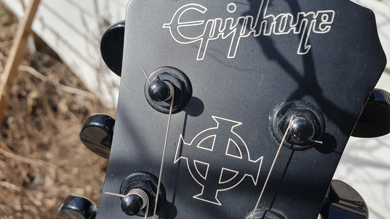 Epiphone Les Paul Gothic - YouTube