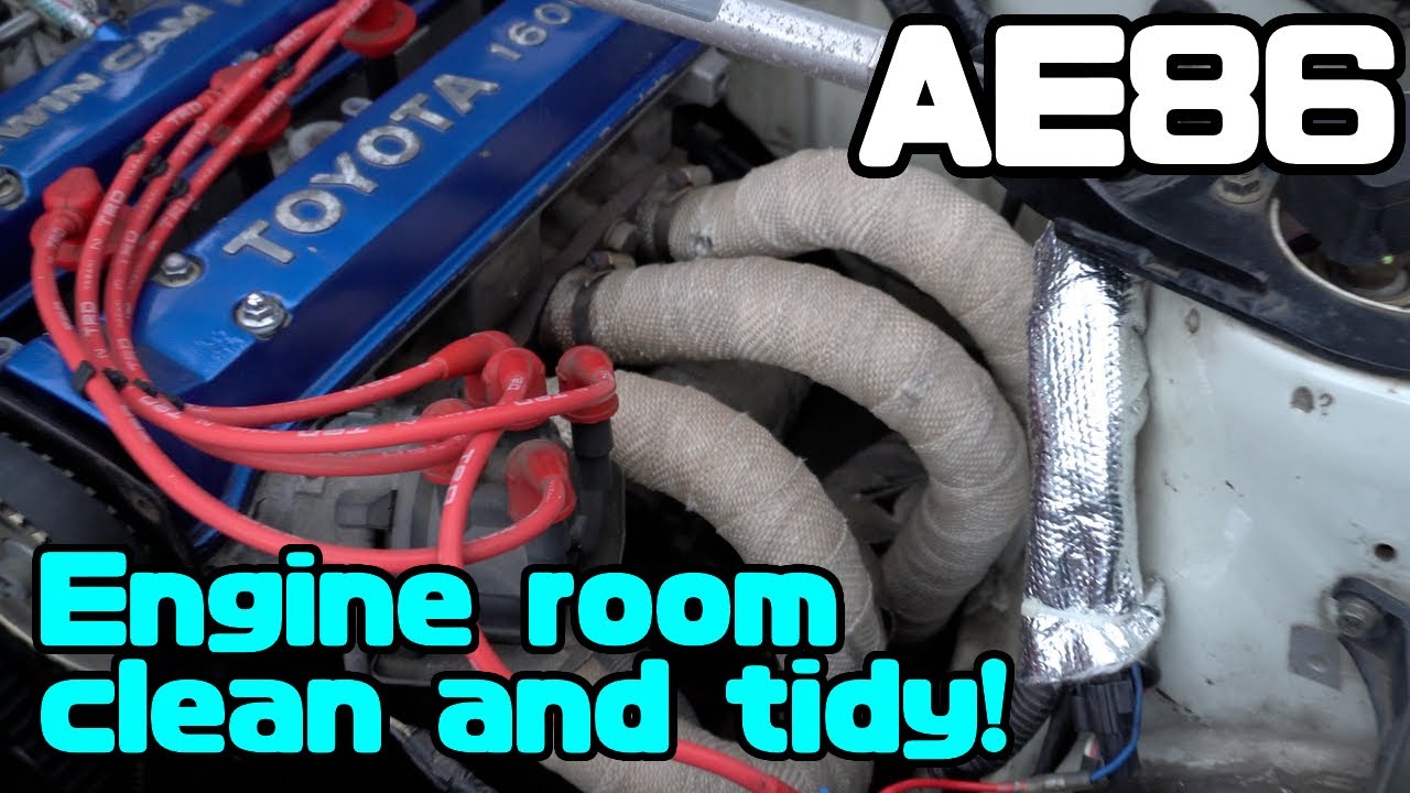 AE86 エンジンルームキレイに整える！Engine room clean and tidy