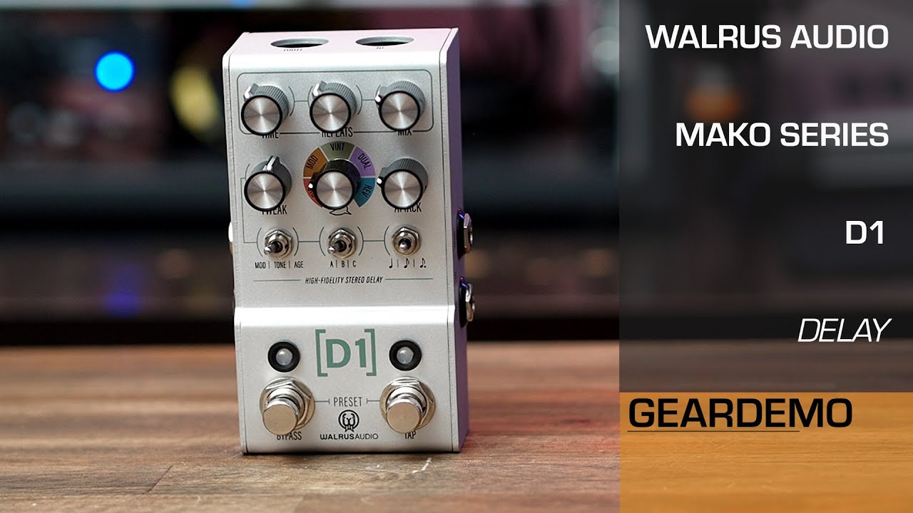 Walrus Audio Mako Series D1 V2 High-Fidelity Stereo Delay (No Talk
