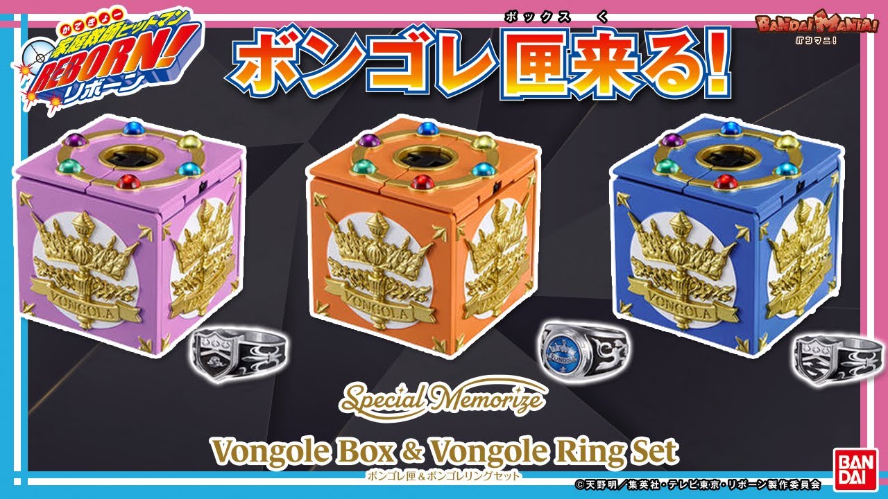 Katekyo Hitman REBORN!] [Bandai Official] A set of Vongola Box and
