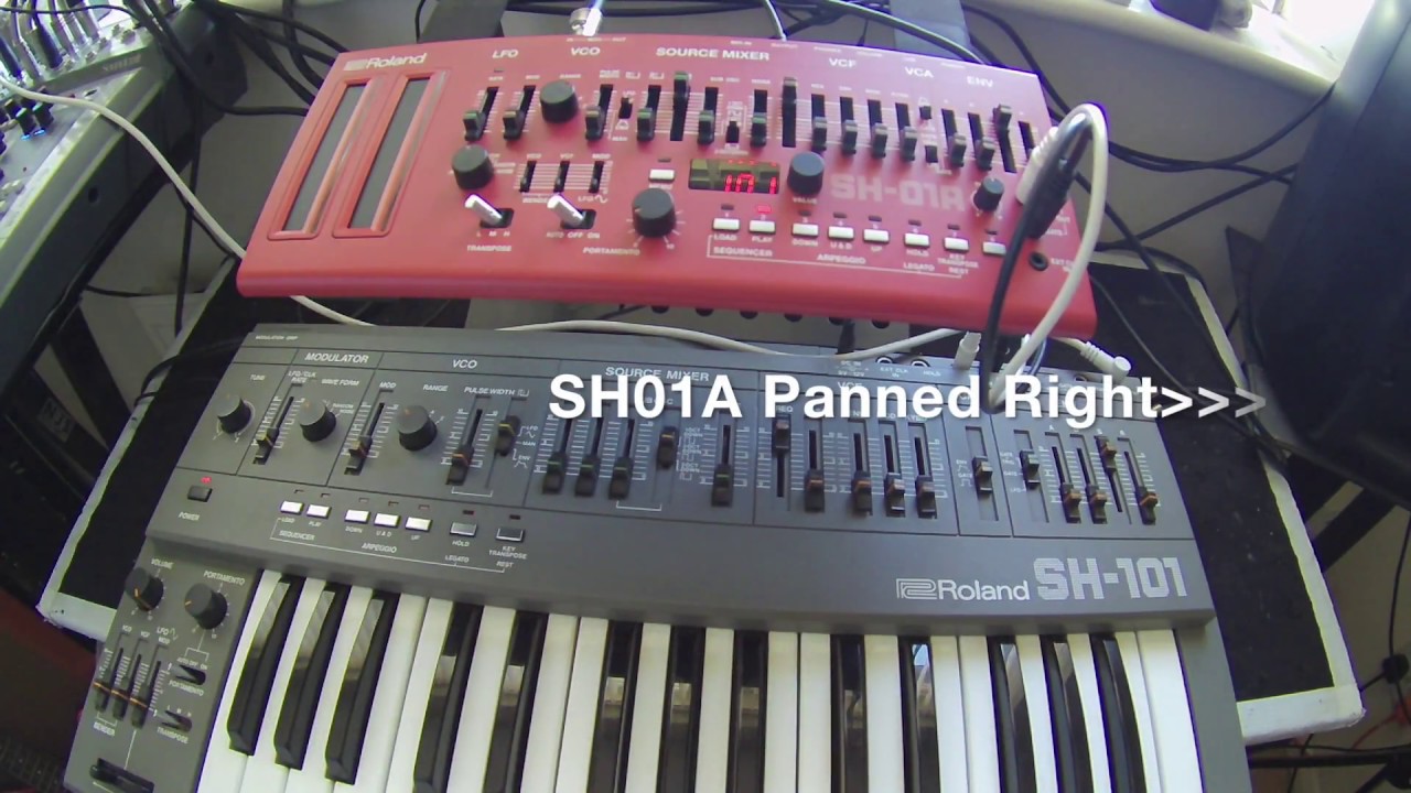 Roland SH101 vs SH01A - YouTube