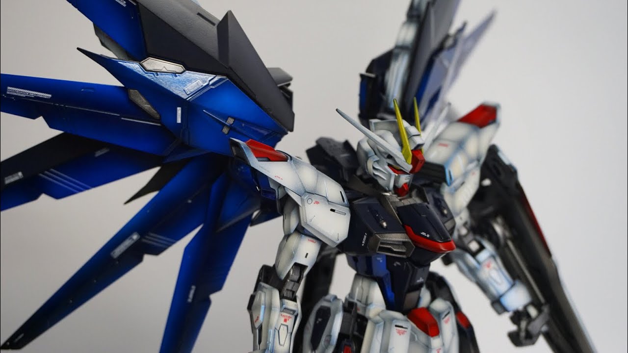 ガンプラ全塗装】MGフリーダムガンダム パール塗装&キャンディ塗装され