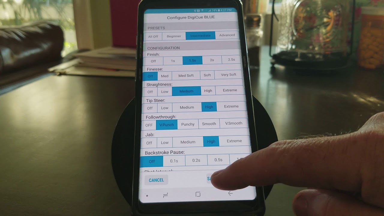 OB トレーニングツール DIGI CUE BLUE/デジキューB | ビリヤードの専門