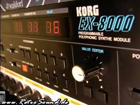 Korg EX-8000 synth demo track - YouTube