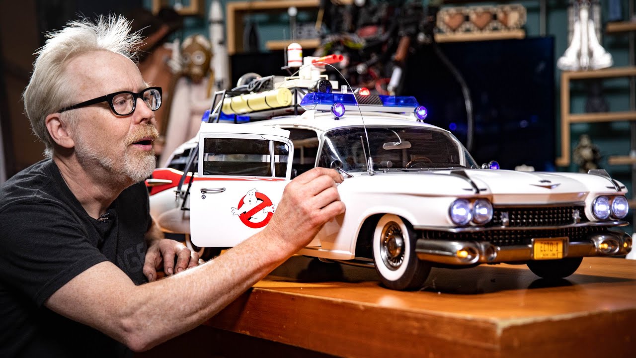 Adam Savage Unboxes The Ghostbusters Ecto-1 1/6 Scale Vehicle