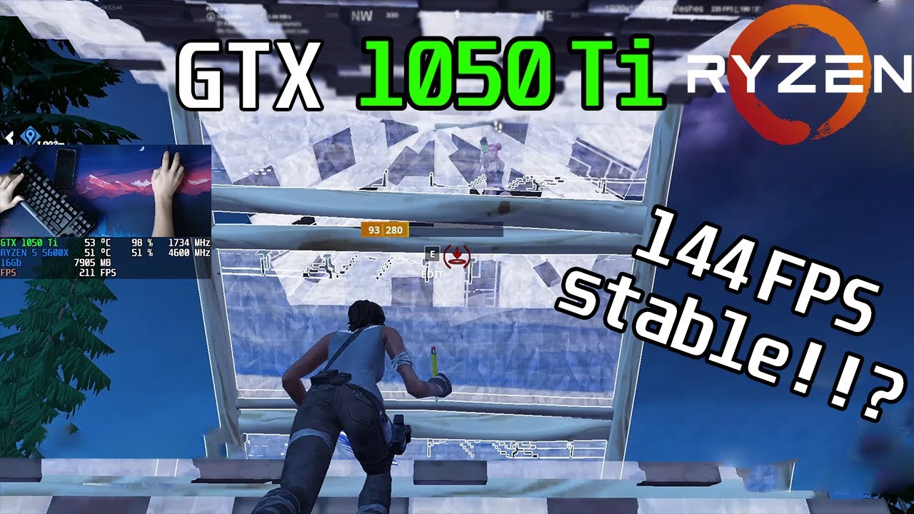 GTX 1050 Ti · Ryzen 5 5600X · Works 2024!? · Fortnite 1080p LOW