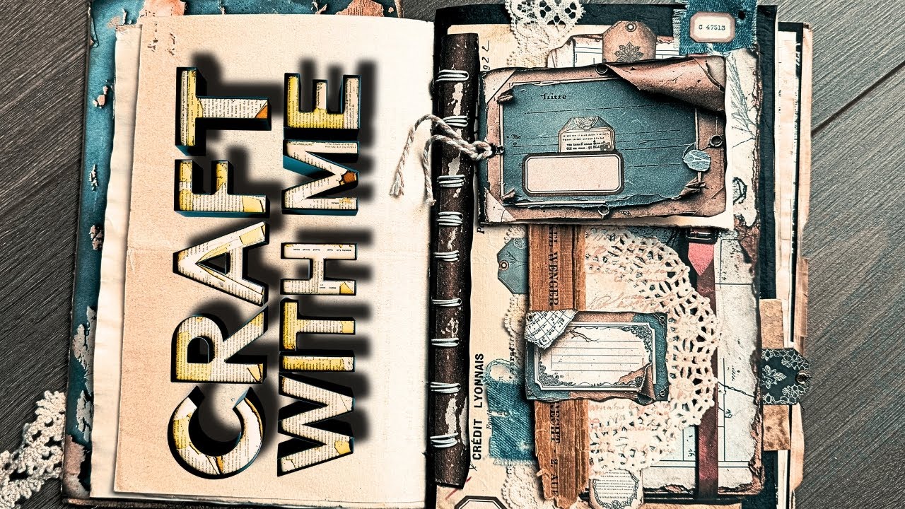 JUNK JOURNAL WITH ME | I'M NOT A REAL JOURNALER BUT HERE WE GO