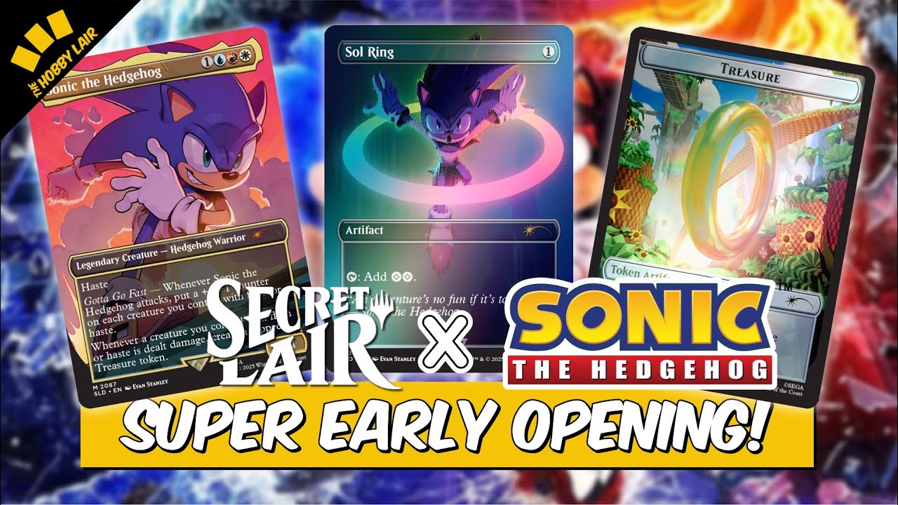 EARLY OPENING Sonic The Hedgehog X MTG Secret Lair: The Foil