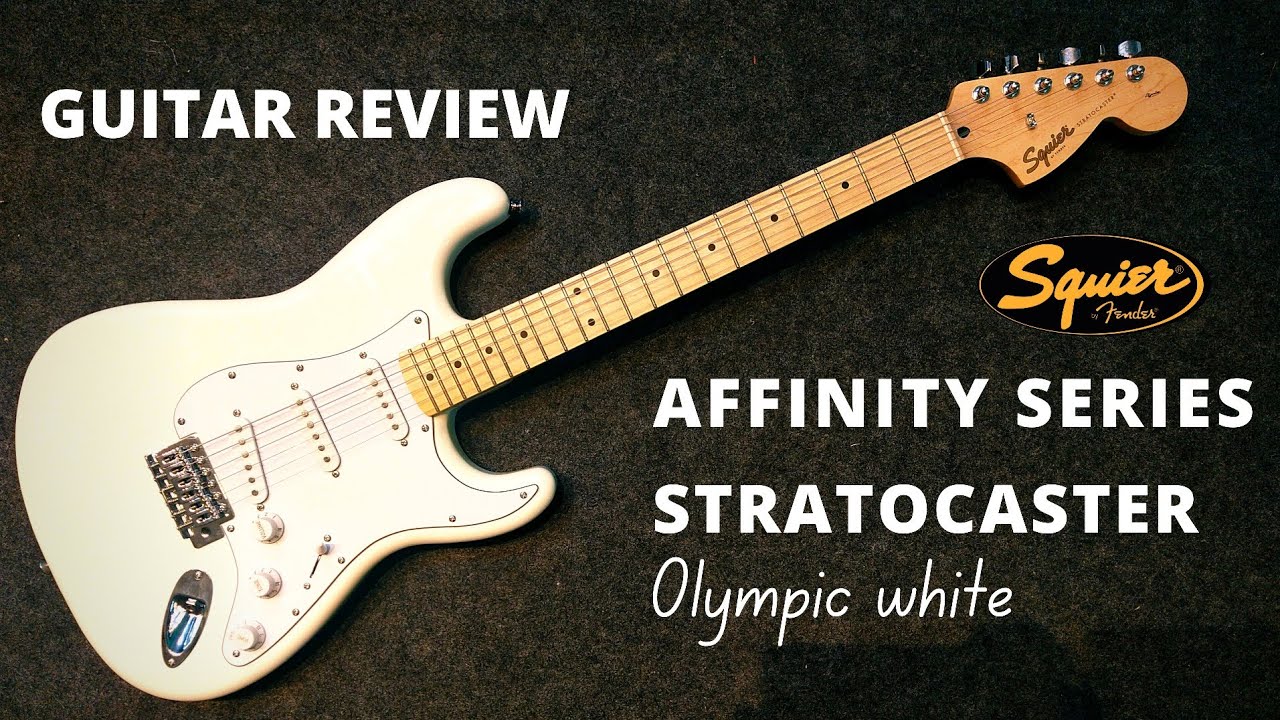 Squier By Fender Affinity Stratocaster Olympic White | Full Guitar