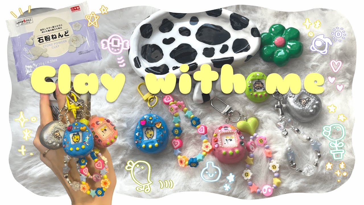 Clay with me｜ダイソー石粉粘土で雑貨作り - YouTube