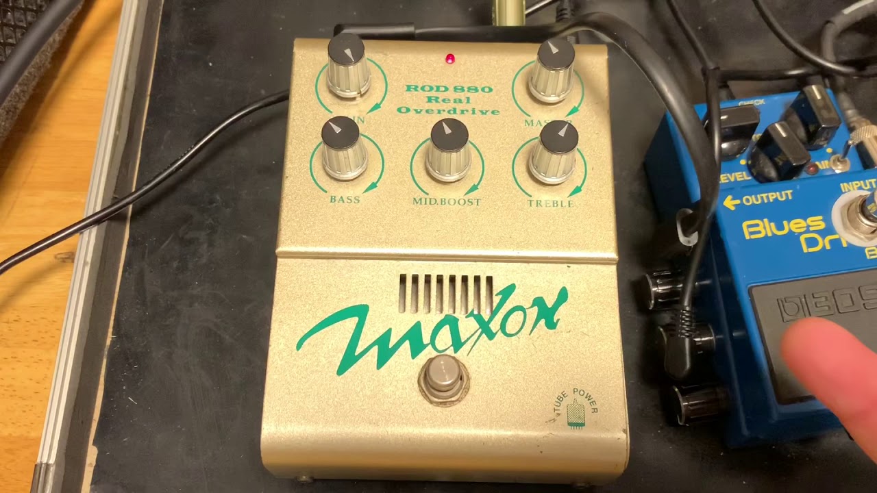 真空管エフェクターMAXON ROD-880を10ボルトなのに9ボルトで鳴らすと