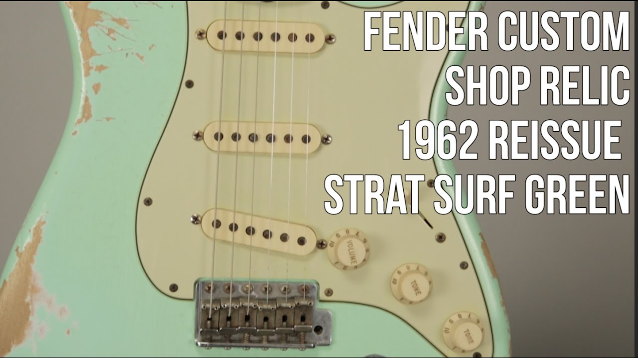 Fender Custom Shop Stratocaster 60's Relic in Surf Green - Demo