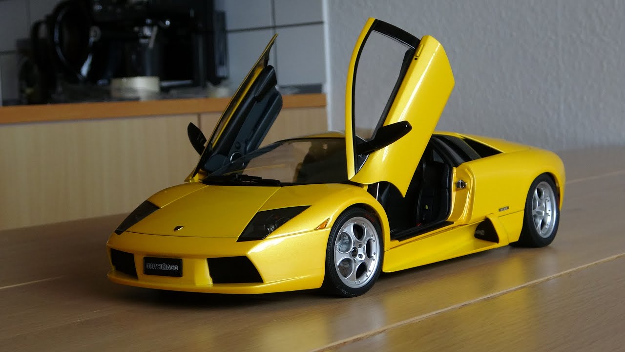 Lamborghini Murcielago Yellow Model car 1:12 AutoArt - YouTube