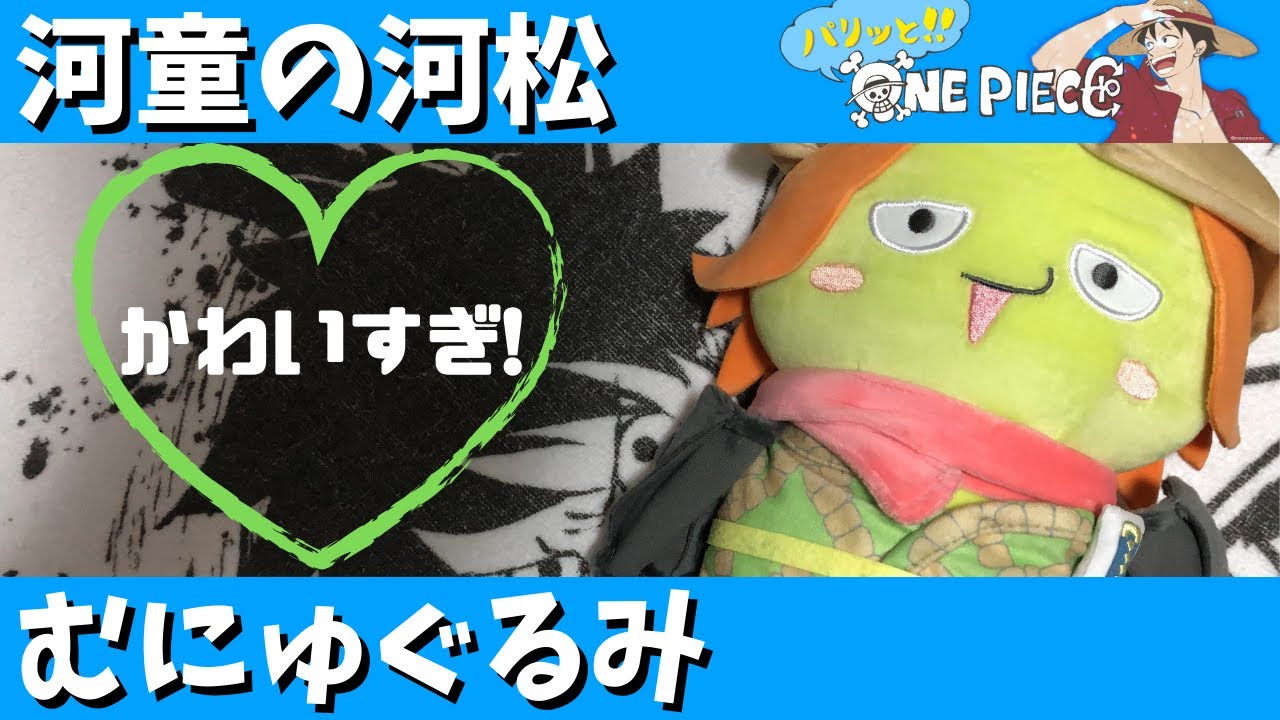 グッズ紹介】ONE PIECE 河童の河松 むにゅぐるみ のご紹介！！ - YouTube