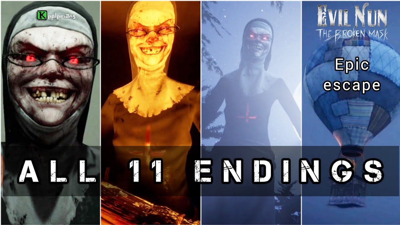 Evil Nun The Broken Mask all endings - YouTube