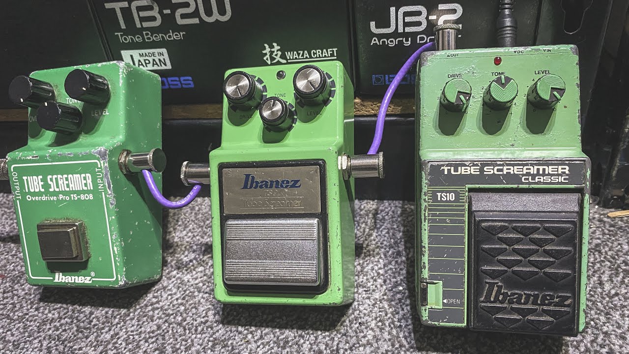 Vintage TS808 vs TS9 vs TS10 SHOOTOUT - YouTube