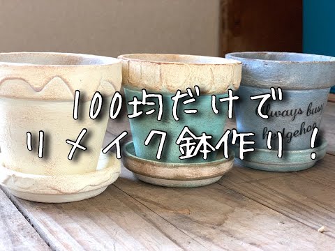 100 Yen DIY] I tried making a potted succulent arrangement using