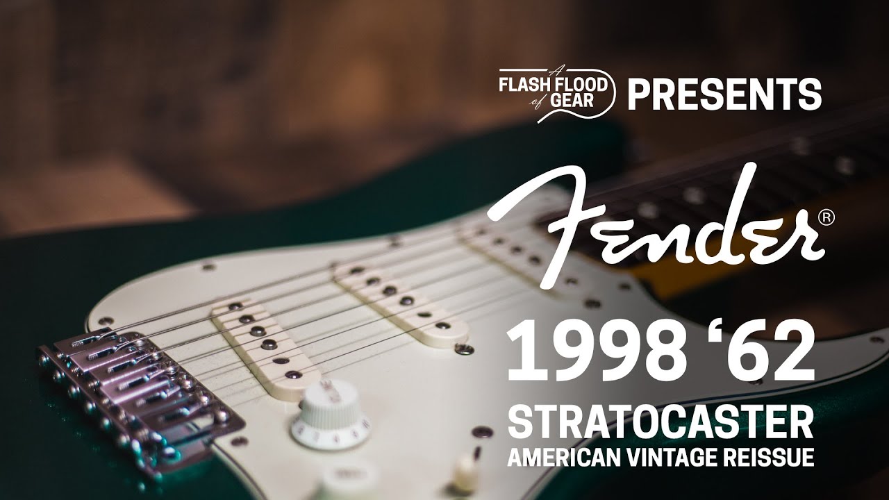 Fender AVRI 62 Reissue Stratocaster 1998 Sherwood Green Demo - YouTube