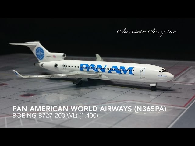 1:400 Pan Am 泛美 N365PA Boeing 727-200WL / B722WL Dragon Wings