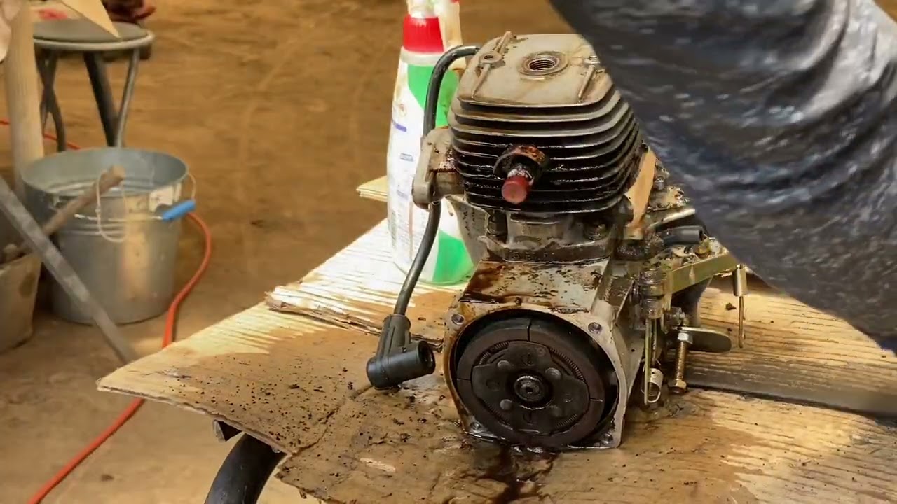 Spider mower engine overhaul - YouTube