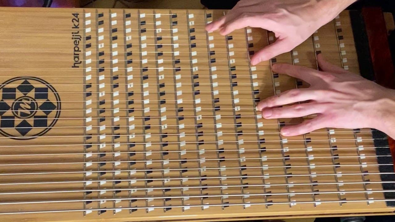 25 iconic guitar riffs on the harpejji k24 - YouTube