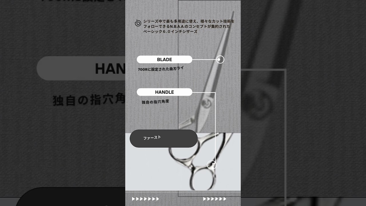 N.B.A.A. カッティングシザーズ 6.0インチ（NB-SR2）ジェニュイン